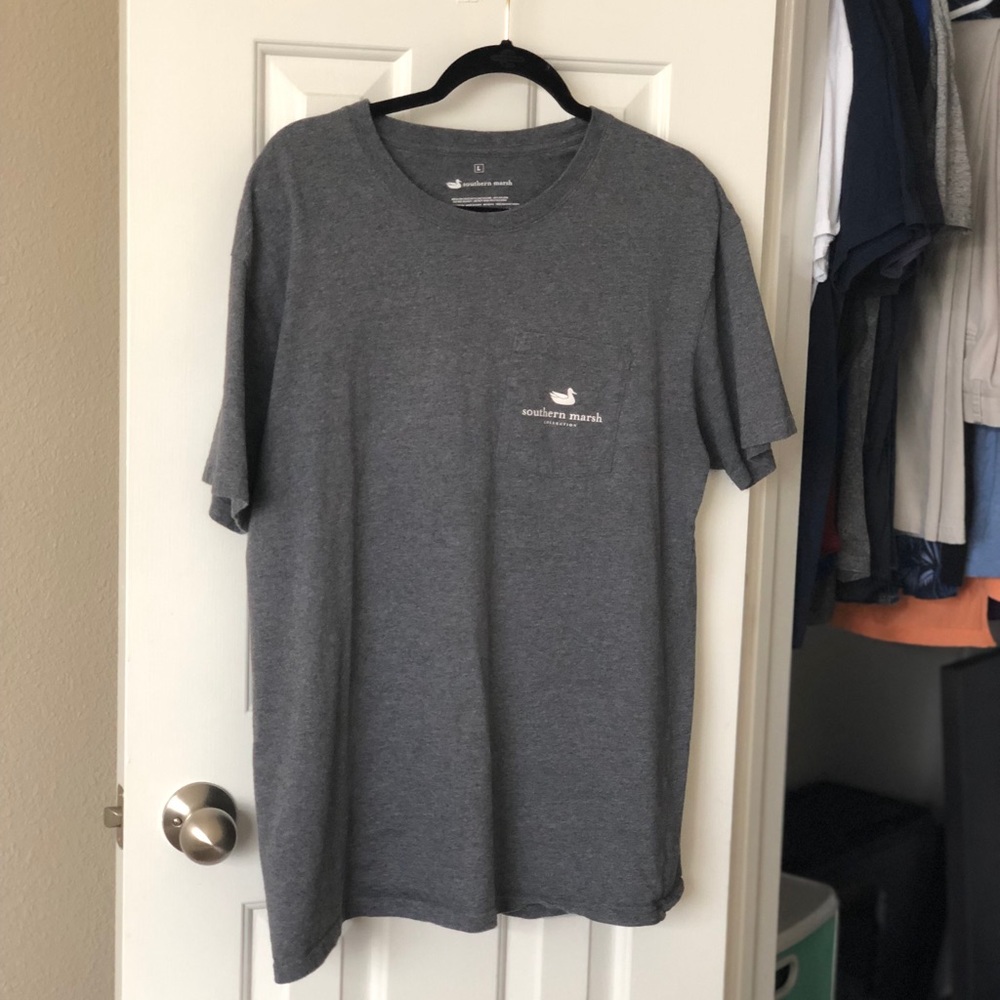 A grey southern marsh shirt.